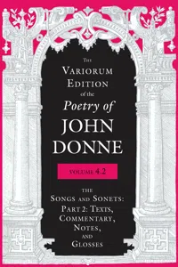 The Variorum Edition of the Poetry of John Donne, Volume 4.2_cover