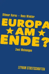 Europa am Ende? Zwei Meinungen_cover