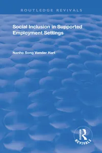 Social Inclusion in Supported Employment Settings_cover