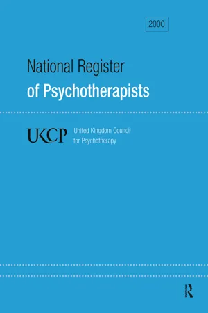 National Register of Psychotherapists 2000