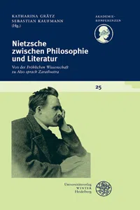 Nietzsche zwischen Philosophie und Literatur_cover