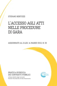 L'ACCESSO AGLI ATTI NELLE PROCEDURE DI GARA_cover