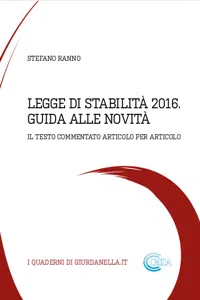 LEGGE DI STABILITA' 2016. GUIDA ALLE NOVITA'_cover