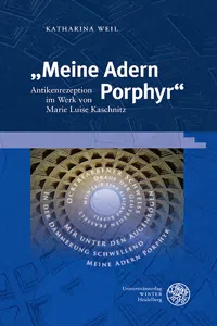 "Meine Adern Porphyr"_cover