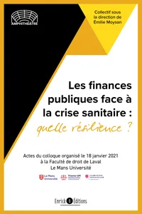 Les finances publiques face à la crise sanitaire, quelle résilience?_cover