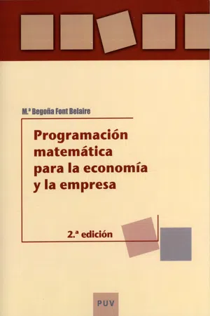 Programación matemática para la economía y la empresa