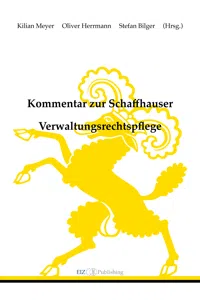 Kommentar zur Schaffhauser Verwaltungsrechtspflege_cover