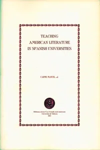 Teaching American Literature in Spanish Universities_cover