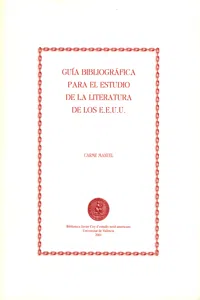 Guía bibliográfica para el estudio de la literatura de los Estados Unidos_cover