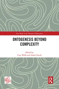 Ontogenesis Beyond Complexity_cover