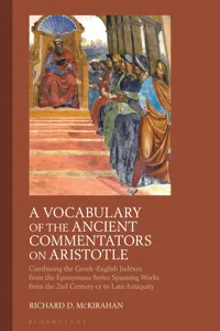 A Vocabulary of the Ancient Commentators on Aristotle_cover
