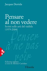 Pensare al non vedere_cover