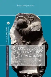 Misterio de Cristo y celebración de su memoria_cover