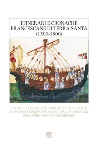 Itinerari e cronache francescane di Terra Santa_cover