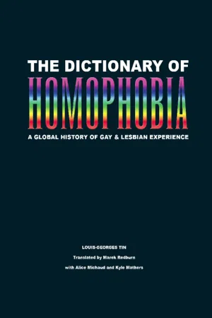 The Dictionary of Homophobia