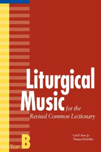 Liturgical Music for the Revised Common Lectionary, Year B_cover