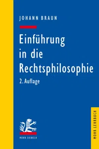 Einführung in die Rechtsphilosophie. Der Gedanke des Rechts_cover