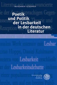 Poetik und Politik der Lesbarkeit in der deutschen Literatur_cover