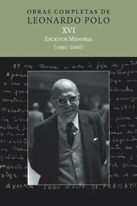 (L.P. XVI) Escritos menores_cover