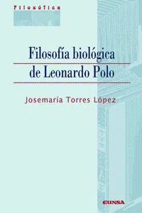 Filosofía biológica de Leonardo Polo_cover