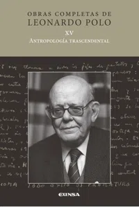 (L.P. XV) Antropología trascendental_cover