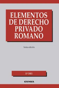 Elementos de derecho privado romano_cover