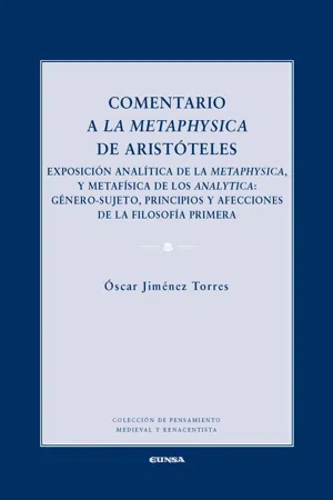 Comentario a la Metaphysica de Aristóteles