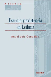 Esencia y existencia en Leibniz_cover