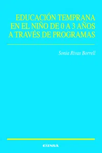 La educación temprana en el niño de 0 a 3_cover