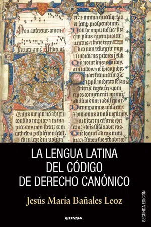 La lengua latina del código de Derecho Canónico