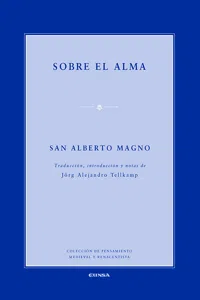 Sobre el alma. San Alberto Magno_cover