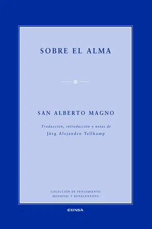 Sobre el alma. San Alberto Magno