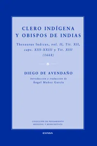 Clero indígena y obispos de indias_cover