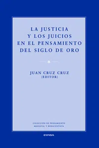 La justicia y los juicios en el pensamiento del Siglo de Oro_cover