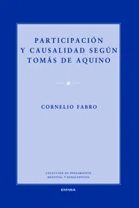 Participación y causalidad según Tomás de Aquino_cover