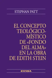 Concepto teológico-místico de "fondo del alma" en la obra de Edith Stein_cover