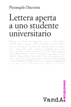 Lettera aperta a uno studente universitario