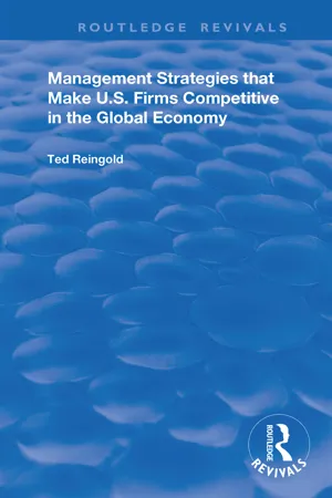 Management Strategies that Make U.S. Firms Competitive in the Global Economy