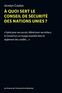 À quoi sert le conseil de sécurité des nations unies?_cover