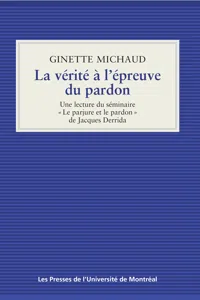 La vérité à l'épreuve du pardon_cover