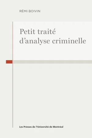 Petit traité d'analyse criminelle