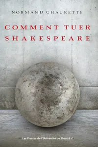 Comment tuer Shakespeare_cover