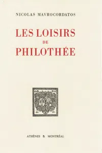 Les loisirs de Philothée_cover