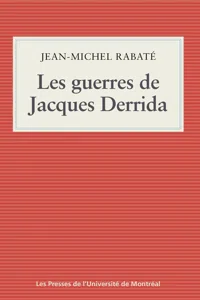 Les guerres de Jacques Derrida_cover