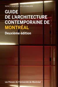 Guide de l'architecture contemporaine de Montréal_cover