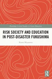 Risk Society and Education in Post-Disaster Fukushima_cover
