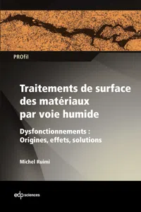 Traitements de surface des matériaux par voie humide_cover