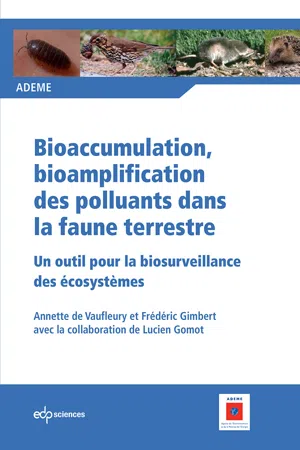 Bioaccumulation, bioamplification des polluants dans la faune terrestre