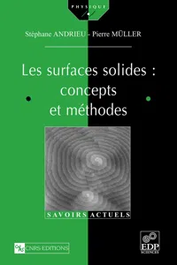 Les surfaces solides : concepts et méthodes_cover