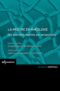 La mesure en rhéologie_cover